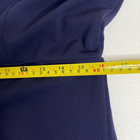 New PrettyGarden Navy Blue Sleeveless Bodycon Formal Midi Dress Women Size Large - Picture 12 of 14